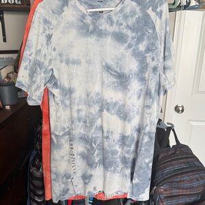 lululemon athletica Blue Tie-Dye Short Sleeve Tee